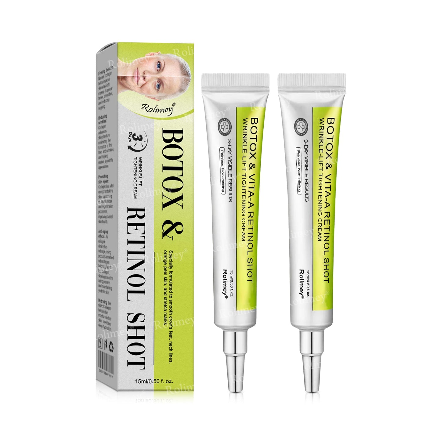 👍💫💫Made and shipped from Canada 💫Rolimey® Botox & Vita-A Retinol Shot Wrinkle-Lift Tightening cream - Last Day Promotion 70% OFF