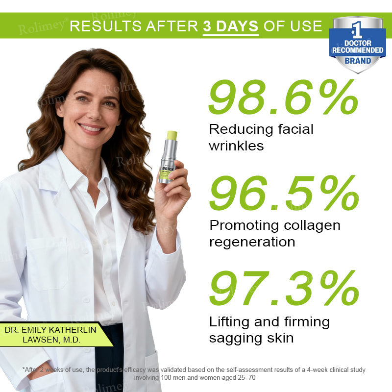 👨‍⚕️Made and Shipped from the Canada ✅Rolimey® Botox & Vita-A Retinol Shot Wrinkle-Lift Tightening stick- Last Day Promotion 70% OFF🔥LAST DAY 70% OFF