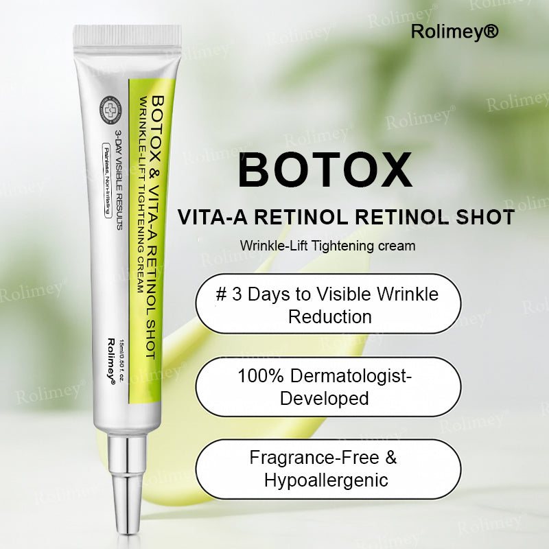 👍🌟💫Made and shipped from Canada 💫Rolimey® Botox & Vita-A Retinol Shot Wrinkle-Lift Tightening cream - Last Day Promotion 70% OFF