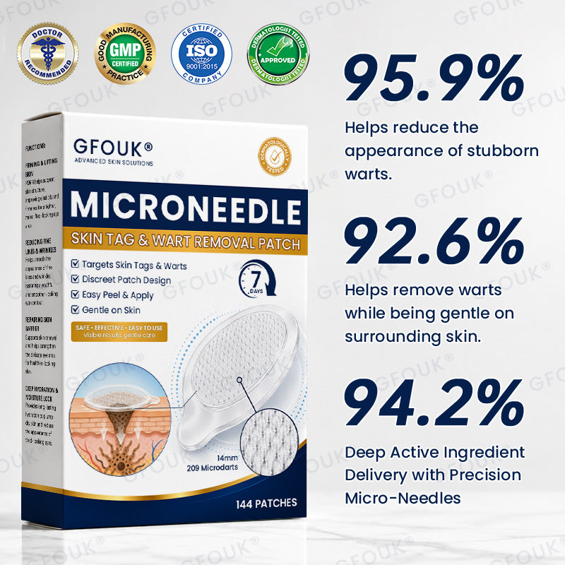🙌✨GFOUK® 7-Day MicroNeedle Wart & Skin Tag Removal Patch