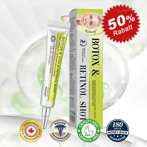 👍🌟💫Made and shipped from Canada 💫Rolimey® Botox & Vita-A Retinol Shot Wrinkle-Lift Tightening cream - Last Day Promotion 70% OFF