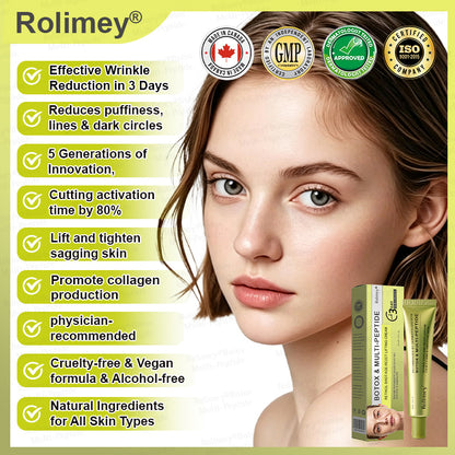 🍃🪄🌟Rolimey® Multi-Peptide Retinol Shot Age-Reset Wrinkle-Lift Cream