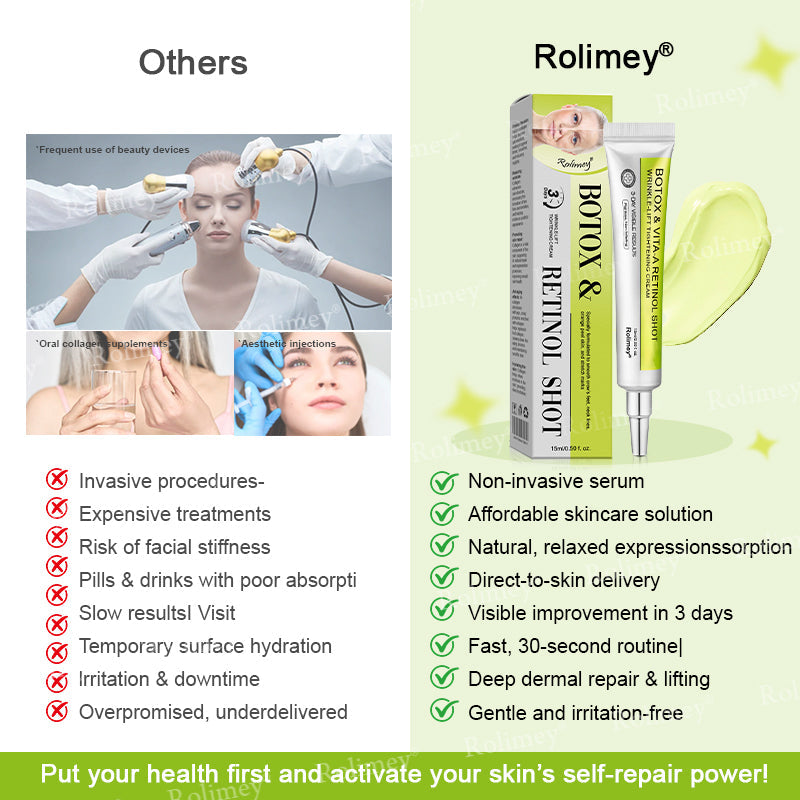 👍🌟💫Made and shipped from Canada 💫Rolimey® Botox & Vita-A Retinol Shot Wrinkle-Lift Tightening cream - Last Day Promotion 70% OFF
