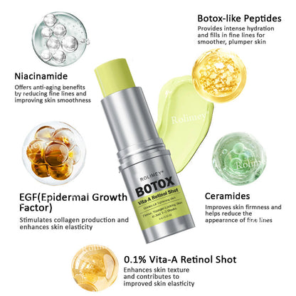 👨‍⚕️Made and Shipped from the Canada ✅Rolimey® Botox & Vita-A Retinol Shot Wrinkle-Lift Tightening stick- Last Day Promotion 70% OFF🔥LAST DAY 70% OFF