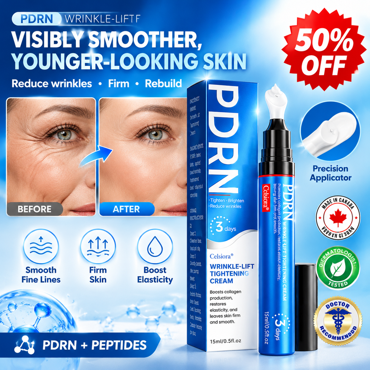 👨‍⚕️💐🌿CA Hot Sale✨Celsiora® PDRN Anti-Wrinkle Shot – Lift & Firming Cream
