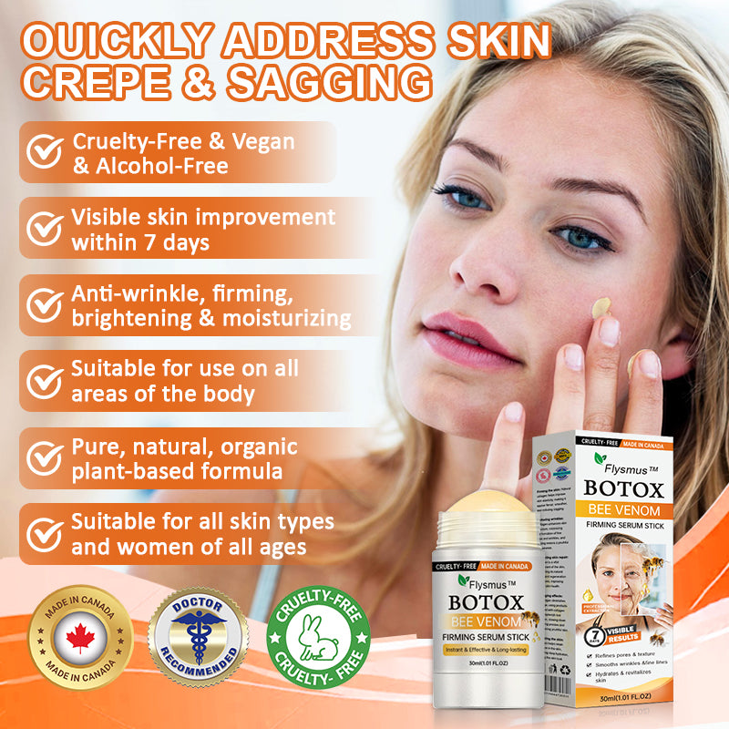 (✨Made and Shipped from Canada👨‍⚕️)✨Flysmus™ Botox Bee Venom Firming Serum Stick🔥LAST DAY 70% OFF