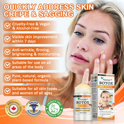(✨Made and Shipped from Canada👨‍⚕️)✨Flysmus™ Botox Bee Venom Firming Serum Stick🔥LAST DAY 70% OFF
